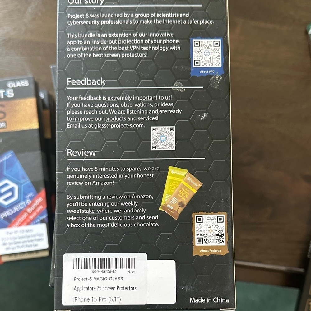 Magic Glass Screen Protector for iPhone 15 pro 6.1” - Clear - Picture 2 of 7